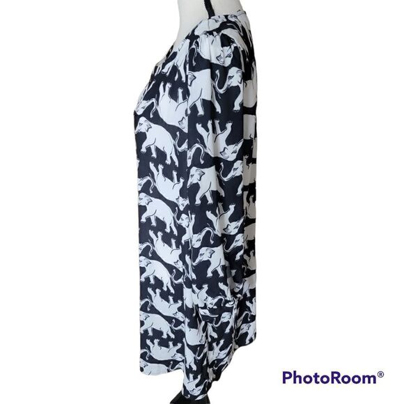Modcloth Elephant Print Sheath Dress. Size M. - Picture 3 of 7